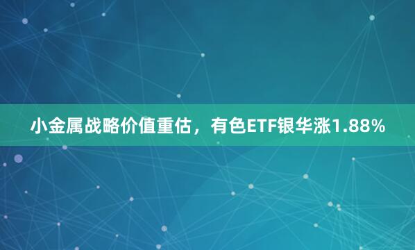 小金属战略价值重估，有色ETF银华涨1.88%