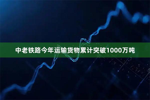 中老铁路今年运输货物累计突破1000万吨